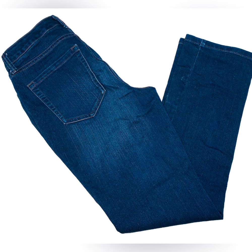 Charter Club Lexington Straight Leg Dark Wash High Rise Blue Jeans Size 4 Short